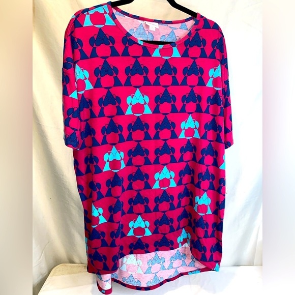 LuLaRoe Tops - Lularoe Disney NWT M Irma Tunic Shirt Minnie Mouse Geometric Bows